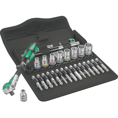 Wera  8100  SB  9  carraca  Zyklop  Speed  con  vasos  3/8"  pulgadas  -  004049