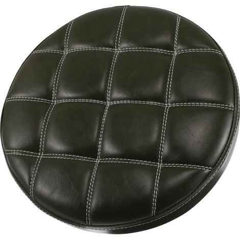 Coussin Rond pour Tabouret de Bar Similicuir à Carreaux et Mousse de Rechange pour Maison et Cuisine (1/5)