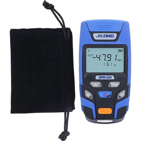 Wattmètre optique -50 à +26 dBm, connecteur universel 2,5 mm, testeur de fibre optique avec séquenceur de câbles réseau