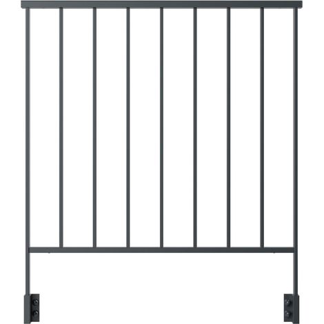 DOLLE Geländerset Skye für Wandmontage 100 cm anthrazit Geländerset (1/2)