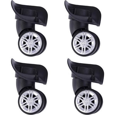 Pair 2 Paar Gepäck-Ersatzkofferräder, Reisekofferräder, Gepäckkofferrad, links und rechts, Reparaturzubehör-Set – INHHUB