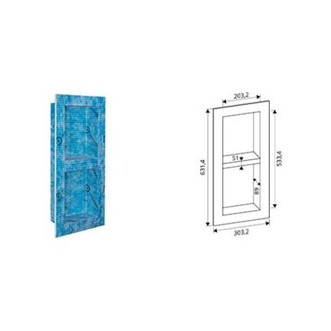 Profoil panel niche nicchia impermeabile da 12,5 mm dim int. 203.2 x 533.4 mm (1/2)
