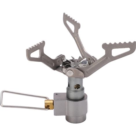 Réchaud de camping portable, ultraléger, mini réchaud pliable pour la randonnée, les pique-niques et les barbecues en plein air. (1/5)