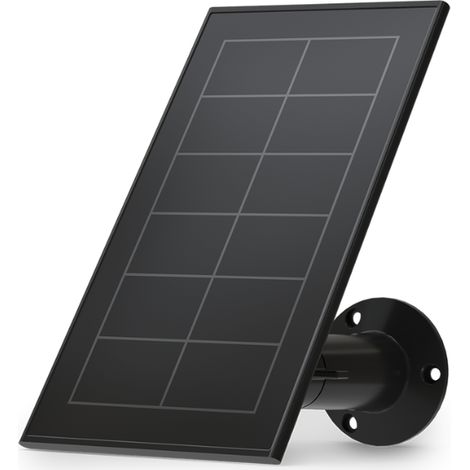 Panneau solaire monocristallin 30.5 x 20.3 cm – Puissance 5V 1A – Installation facile avec support inclus – Pour caméras Arlo