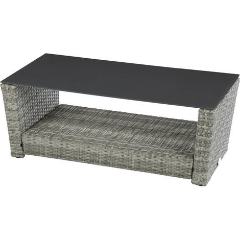 Garten-Couchtisch Polynésia Havane - 100 × 54 × 38 cm