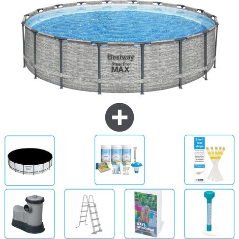 Bestway Steel Pro MAX Rund - 549x122 cm - 8-teilig S574