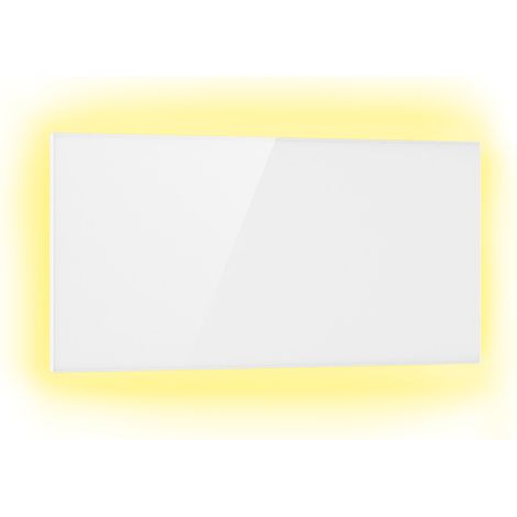 Klarstein 2-in-1 Infrarotheizung & Konvektor, Infrarotheizung mit Thermostat 1000W, IP44-Infrarotheizung zur Wandmontage mit App-Steuerung, Erkennung offener Fenster, Hybridheizung Elektrisch