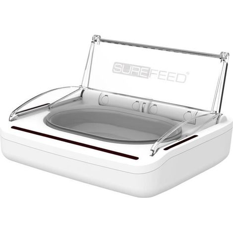 SUREFEED Distributeur de nourriture automatique - Blanc (Livré avec un bol simple) (1/5)