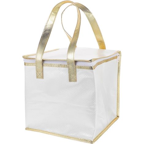 1 sac isotherme pour gâteau, sac de conservation alimentaire portable.-35X35X30CM-White