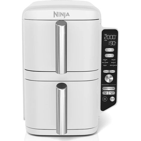 Ninja – Friteuse sans huile 9,5 L – Puissance 2470 W – Technologie de cuisson rapide – 6 modes de cuisson – Design élégant blanc (1/10)