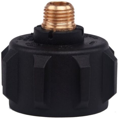 Adaptateur de régulateur de gaz QCC1, raccord de vanne avec écrou et filetage mâle de 1/4 pouces, en laiton massif