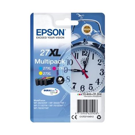 Epson Alarm clock Multipack 3-colour 27XL DURABrite Ultra Ink (1/5)