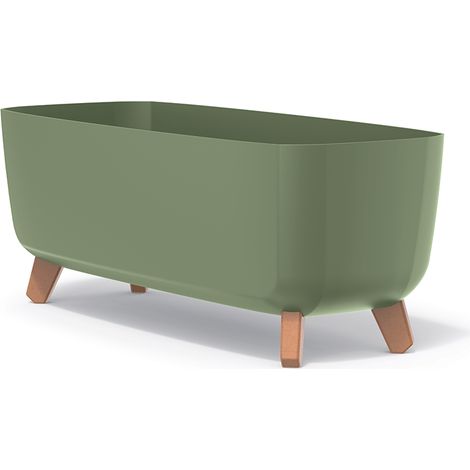 Prosperplast Blumentopf GRACIA CASE Grün 58 cm