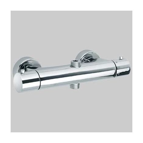 MONOCOMANDO DOCCIA ESTERNO TERMOSTATO CON DEVIATORE 2 VIE DISCO Cromo PAINI