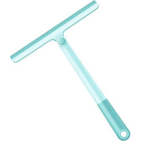 Raclette de Douche, Rotatif à 360 ° Poignée Allongée Raclette en Silicone Polyvalenteavec pour Douche, Salle de Bain, (1/5)