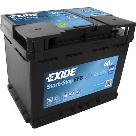 Batería Exide 60Ah EL600 EFB