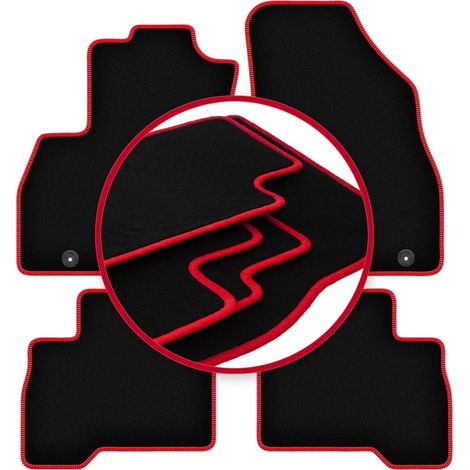 Tapis de voiture CARLUX-ROUGE pour : Peugeot Bipper Combivan, Tepee (2007-2017)