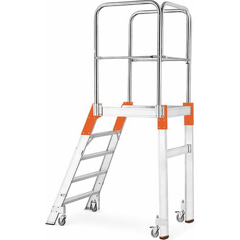 Plateforme roulante 4 marches - Hauteur max. de travail 2.83m - 95304R