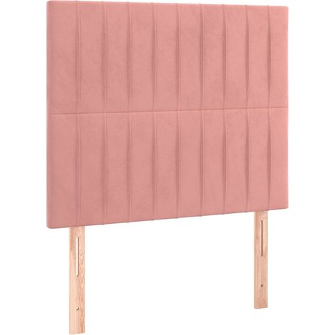 Maison Exclusive - Cabecero de cama rosa 80x5x118/128 cm Terciope (1/5)