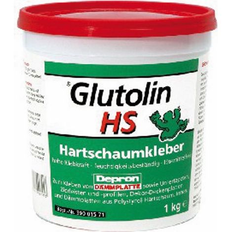 Colla per Polistirolo Glutolin Hs 1 Kg ideale per incollaggio Pannelli Depron