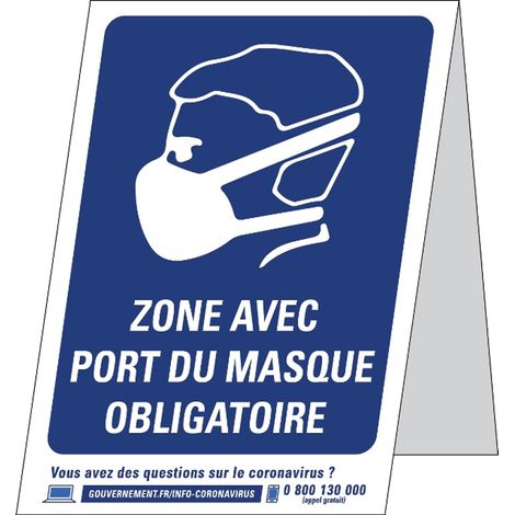 PROVOST - Panneau d'obligation Port du masque - Lot de 5 (PVC)