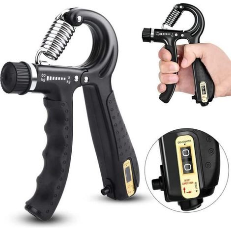 Hand Grip, Zamus 5-60KG Ajustable Musculation Avant Bras, Poignée Musculation avec Fonction de Comptage Musculation Main (1/4)
