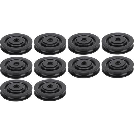 10 Pièces Poulie de Levage 90mm en Nylon avec Roulement pour Matériel de Fitness (1/5)