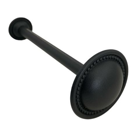 TENDAGGIMANIA Reggi Tenda FERMATENDA EMBRASSE in Ottone per Tenda a Parete, 20 CM x 70 MM - Colore Nero Opaco