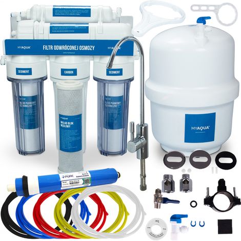 Filtre à eau par osmose inverse RO5 avec robinet élégant (1/5)