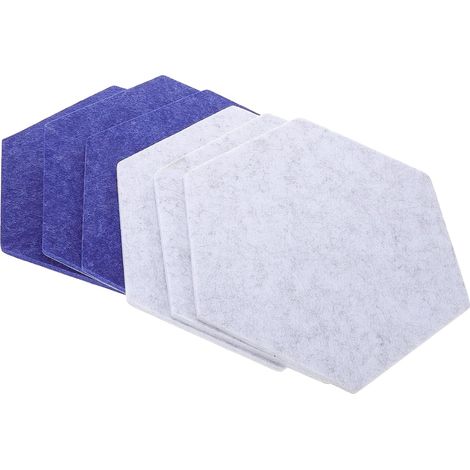 6 pièces Tableau Affichage Feutre Panneaux Muraux pour Photos et Notes Décoration Moderne pour Bureaux et Écoles Facile à Nettoyer Entretenir Dimensions Bleu et Gris (1/5)