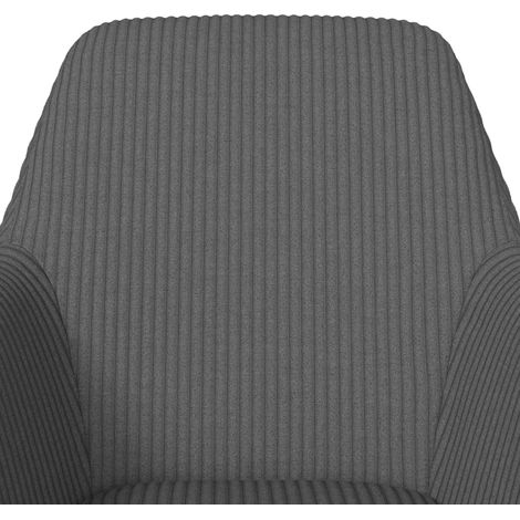 Mömax Armlehnstuhl Alani Grau Cord Gepolstert (1/5)