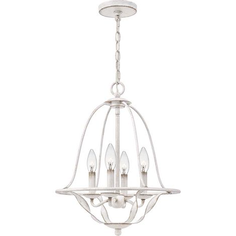 Elstead Quoizel Bradbury Lampadario multi braccio bianco antico (1/5)