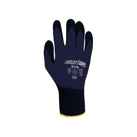 H5118/7 GUANTE NYLON/ELASTANO RECUBIERTO DE NITRILO FOAM NFT. SIN COSTURAS. PUÃ‘O - JUBA