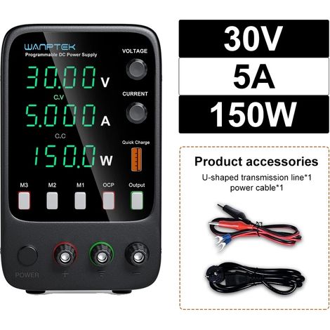 Alimentation électrique CC, Sortie programmable, Fonctionnement sûr, APS305H 30V 5A (1/2)