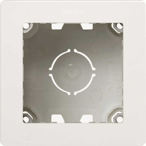 Caja de superficie compacta SIMON 270 con 1 elemento negro mate (1/2)
