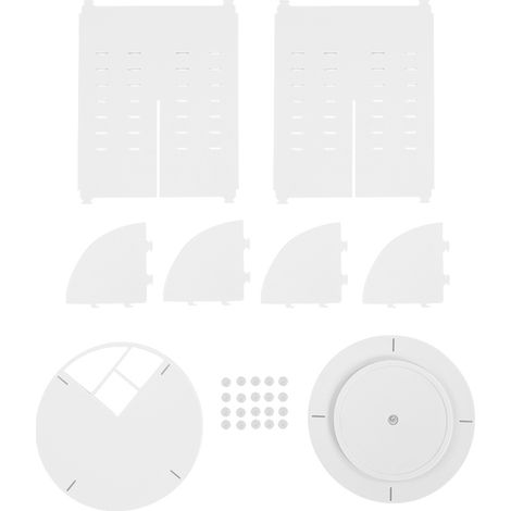 Organisateur De Maquillage Rotatif 360 Degrés Boîte De Rangement Pour Cosmétiques Et Bijoux En Plastique Blanc 1 Pièce (1/5)