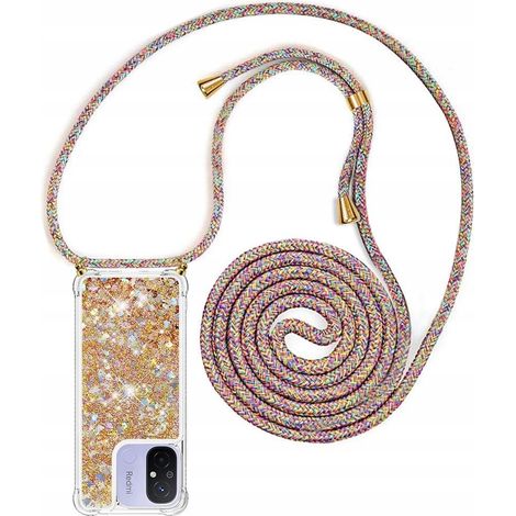 Custodia per Xiaomi Redmi 12C con glitter e catena - YuhooTech TPU (1/4)