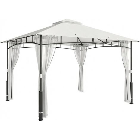 Gartenpavillon mit Doppeldach und Moskitonetz, Kapazität für 8 Personen