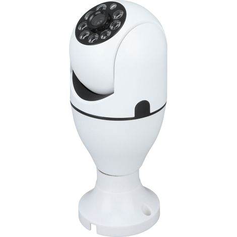 Caméra de sécurité ampoule 1080p sans fil WiFi 2,4 GHz, éclairage couleur, détection de mouvement, audio bidirectionnel, culot E27, 110-240 V (1/5)
