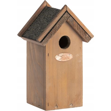 Nichoir pour Roitelet en bois - 11,3 x 16 x 21,5 cm - Marron - Livraison gratuite (1/5)