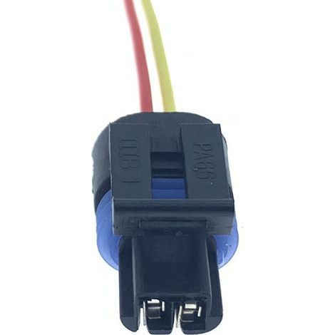 Connecteur Denso Howo pour capteur de température d'eau/séparateur huile-eau Cummins, 2 fils, avec câble (15 cm), référence 1043-2P