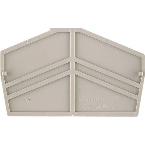 Flasque de fermeture et plaque intermédiaire Weidmüller ZAP/TW7 1706110000-1 1 pc(s) D13980
