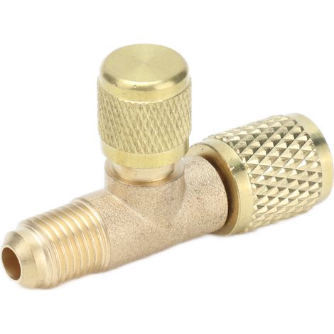 Manomètre 1/4 SAE pour recharge et purge de gaz, compatible R22 R12 R134, valve de décharge à pression (1/5)