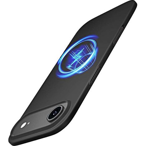 Coque arrière en silicone MagSafe noir mat pour iPhone 17 Air MagSafe (1/2)