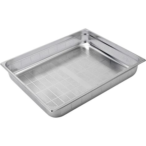 Bac gastronorme perforé GN 2/1 - 100 en inox REDFOX - GND 2/1-100 - REDFOX