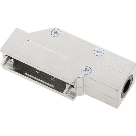 encitech DCMR15-FK-K 6560-0501-02 D-SUB Gehäuse Polzahl: 15 Vollmetall 90 ° Silber 1 St.