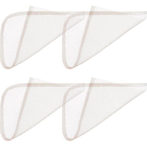 Lot de 4 filets en dentelle pour la fabrication de perruques, base de perruque, bricolage, matériau en dentelle douce, filet à cheveux léger pour perruque femme et bricolage (1/5)