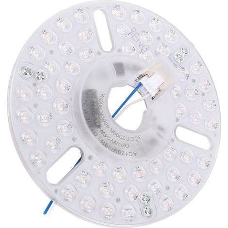 Panel de luz LED magnético de repuesto para ventilador de techo de 5,3 pulgadas, 24 W, 3 temperaturas de color (CCT), regulable, con función de memoria.