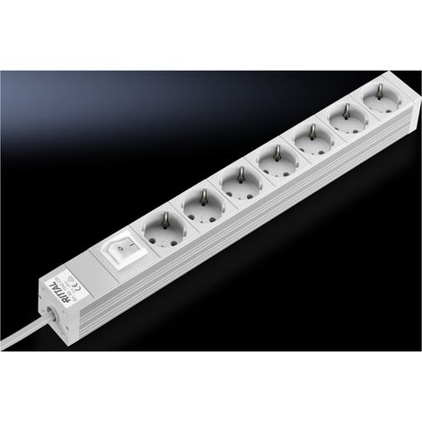 Rittal DK 7240.220 Steckdosenleiste 7-fach, mit Schalter 1 St.