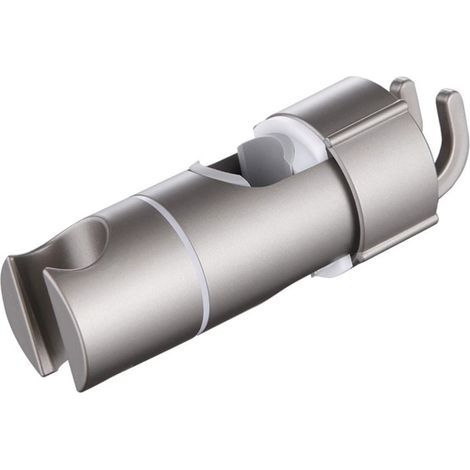 (Grey) Adjustable Diameter Chrome Shower Head Holder 16-27MM (1/5)